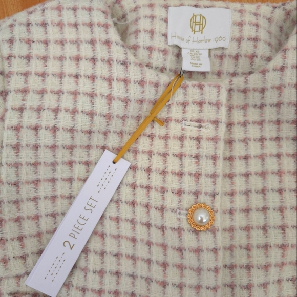 NWT House Of Harlow 1960 Twead Business Suit Skort and Jacket 2 Piece set - Picture 4 of 10